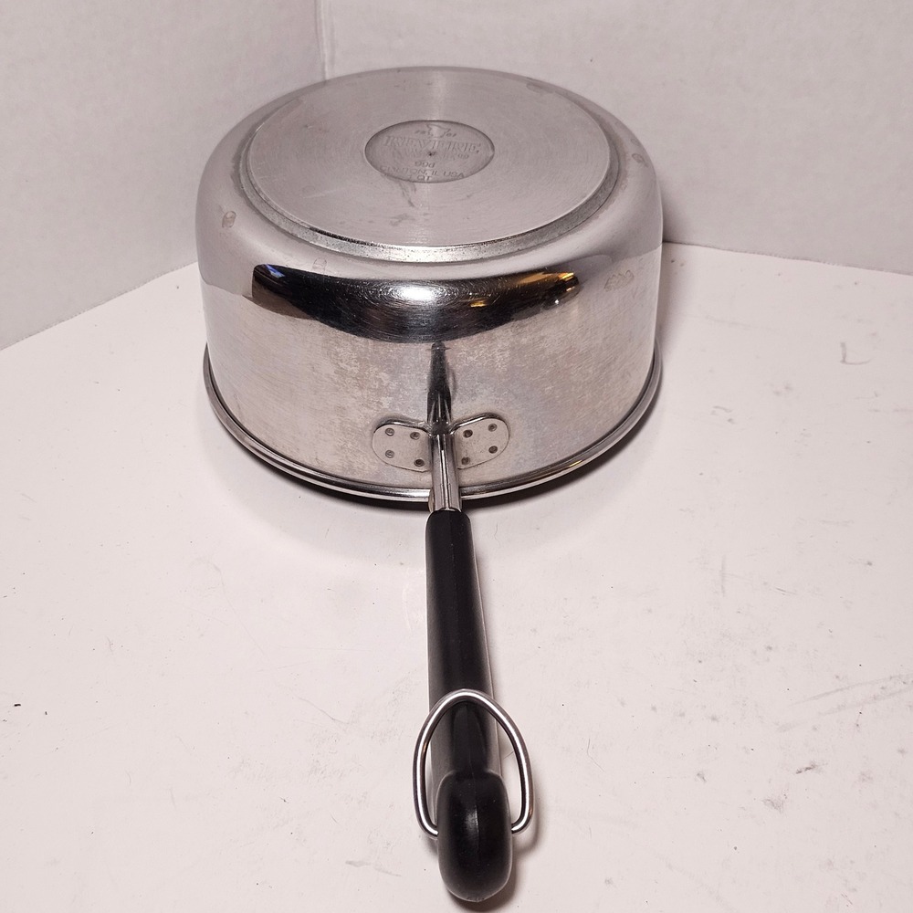 MCM Revere Ware 1 QT Saucepan with Lid Stainless Steel 99d Made in USA Retro - Picture 3 of 7